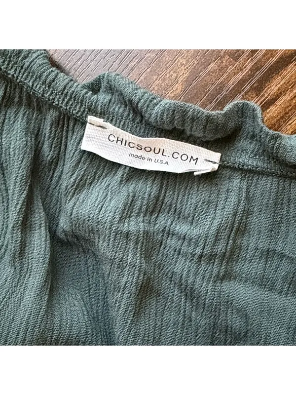 Chic Soul Maxi Prairie Long Sleeve Dress - Image 4