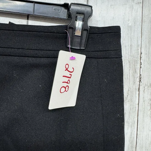 White House Black Market‎ Skirt Women Size 6 Black Straight Pencil Midi Zip Back - Image 3
