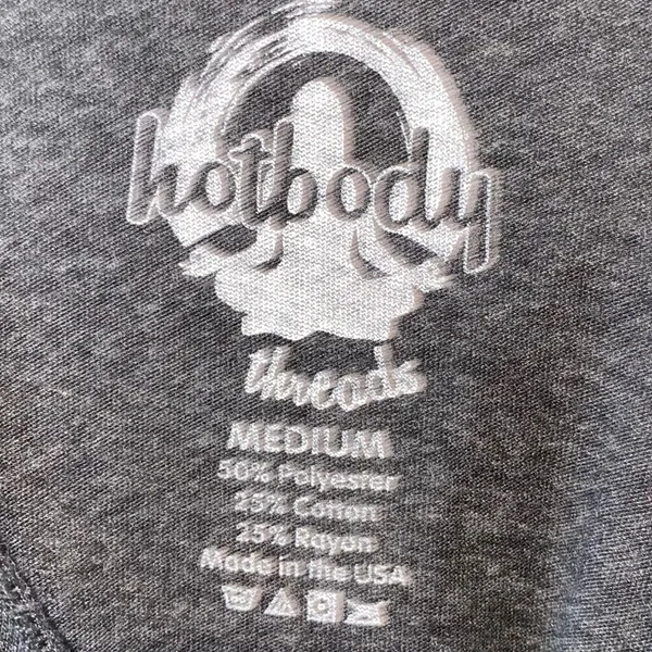 Hotbody Threads First Yoga Then Stuff Racerback Tank Medium‎ Black - Image 3