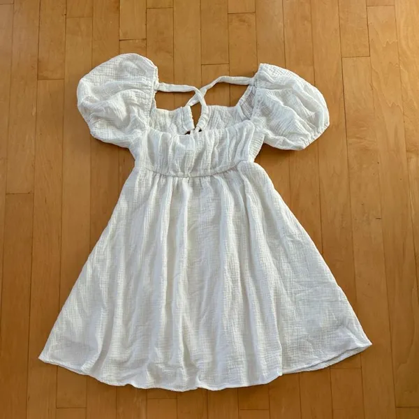 Princess Polly Let’s Dance short sleeve white dress with open back - Image 2