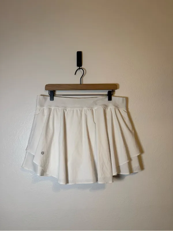 Lululemon Court Rival High Rise Skirt White - Image 3