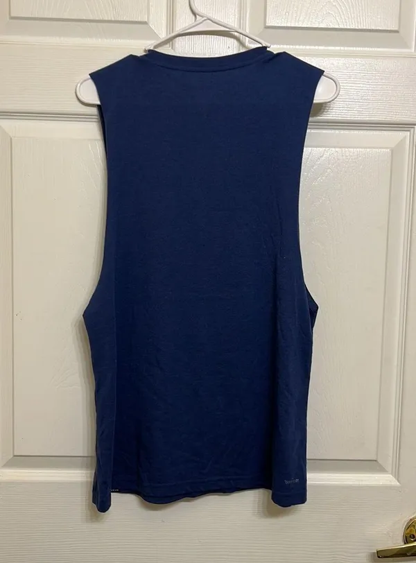 Adidas Wavy Blue Muscle Tank - Image 7