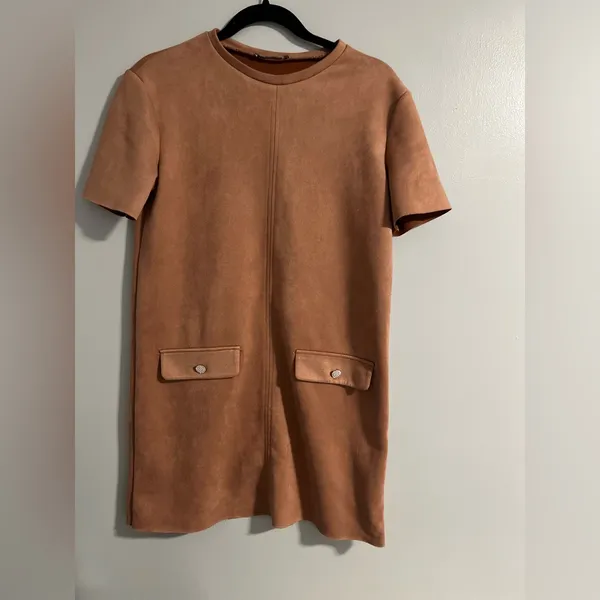 Zara Tan Mini Dress - Image 2