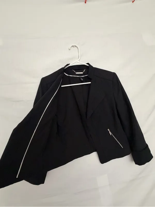 White House Black Market Women’s Black Blazer Size 8 Excellent Used(A829) - Image 5