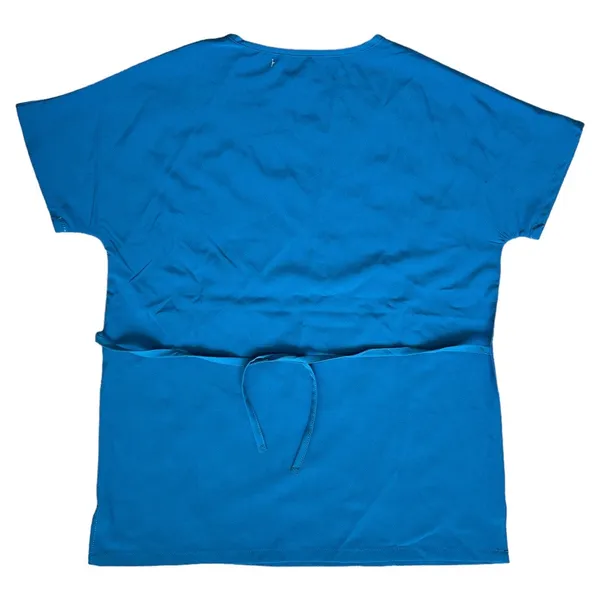 New York Laundry Medics Teal Blue Shortsleeve Scrub Top, S - Image 4