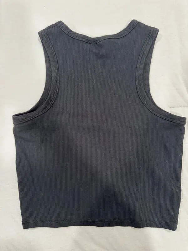 Cotton On Black Crop Tank - Image 3