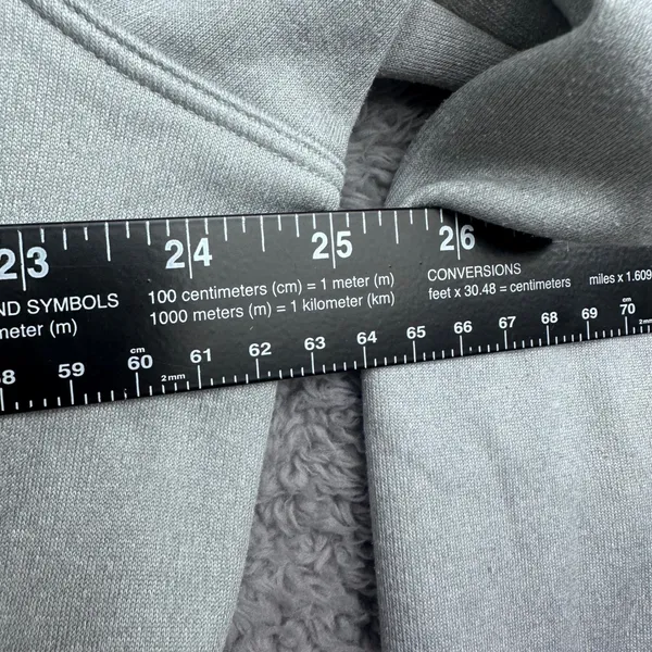 The North Face Fleece Jacket Womens XXL Light Gray Full Zip‎ Mock Neck NV 392125 - Image 3