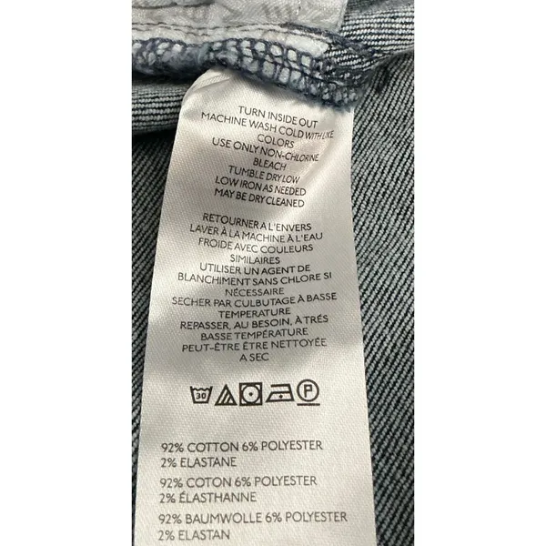 We The Free Current Free People Dusk to Dawn Mid Rise Blue Capri Jeans Stretchy 33 XL - Image 7