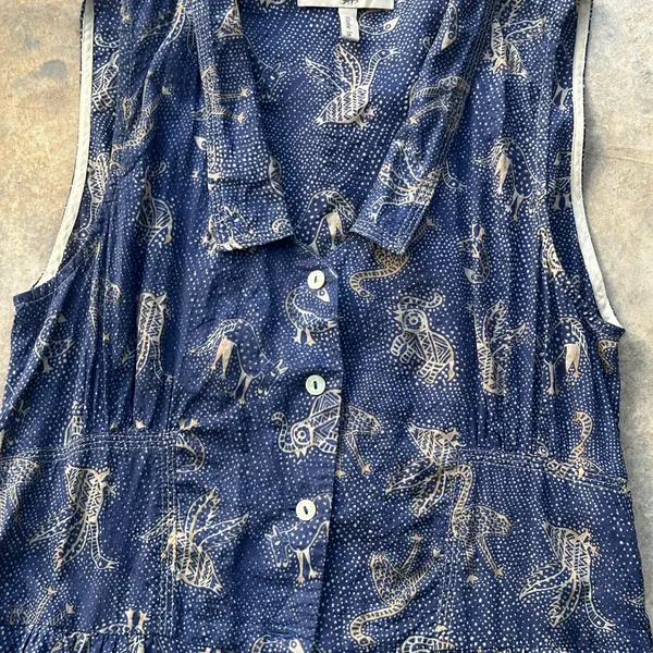 Cotelac romper size 0‎ cotton boho Blue - Image 4