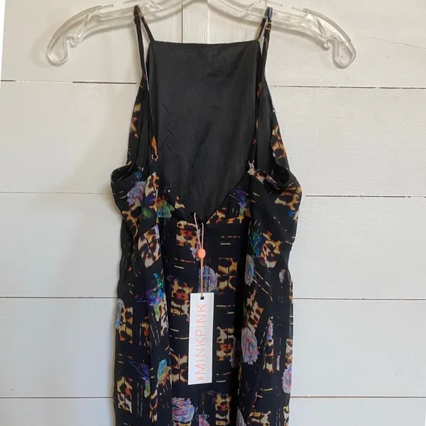 MINKPINK Jungle Fever Maxi Dress Multi Leopard Floral‎ Print XS IS15S1473 NEW - Image 10