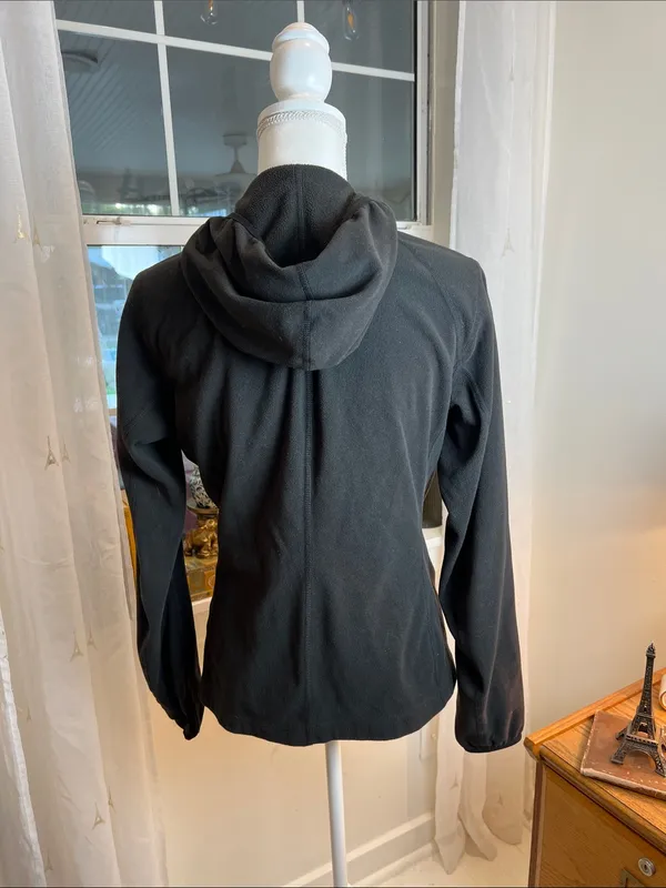 The North Face Women’s Black Full-Zip Hooded fleece Utility Jacket size medium. - Image 5