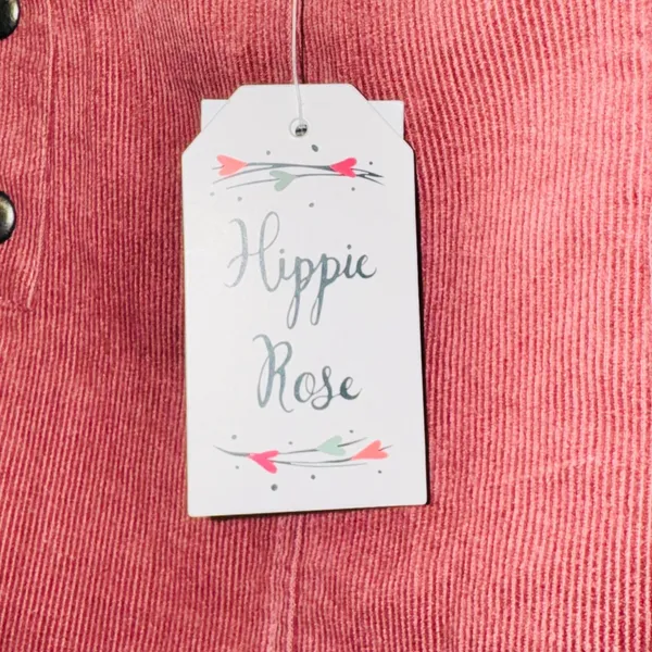 138 | NWT Hippie Rose Corduroy Button Front‎ Mini Skirt Rust Orange Women M - Image 3