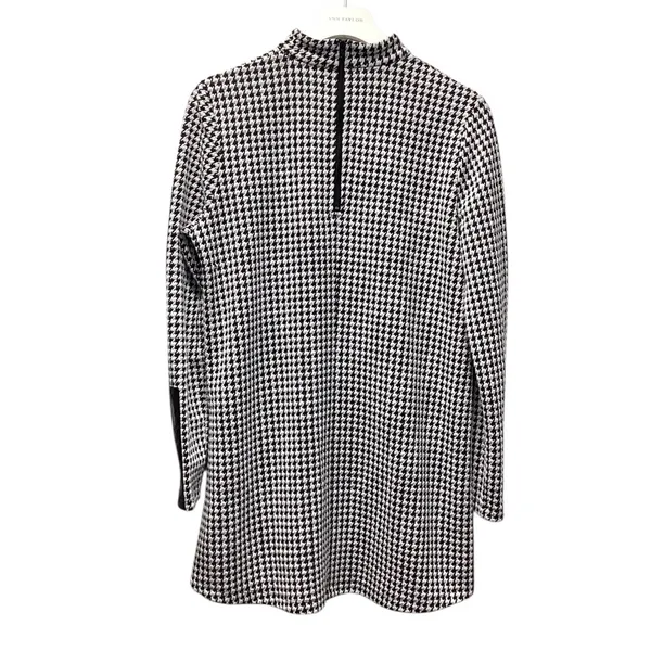 Tyler Boe houndstooth dress With Leather Detail Size XS - Image 3