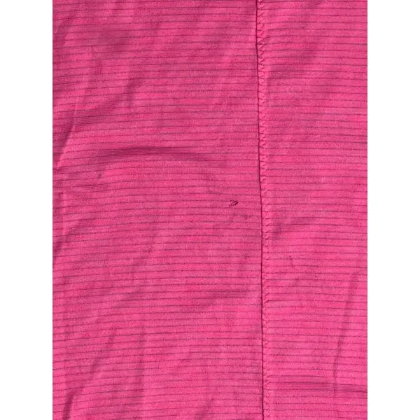 Lululemon Pink‎ Striped V-Neck Short Sleeve Athletic Top Small Lightweight Sheer - Image 6