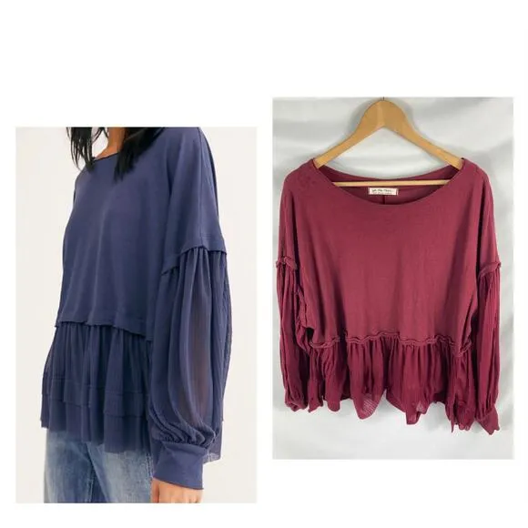 Free People Sierra Boho Flow Blouse Size Small - Image 2
