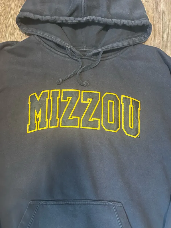 Big Cotton Mizzou Black Hoodie - Image 2