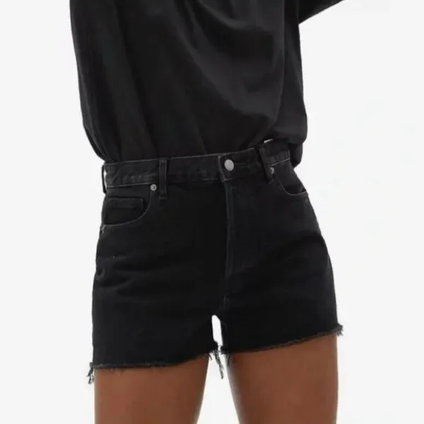 Everlane Cheeky Shorts in Washed Black - Image 3