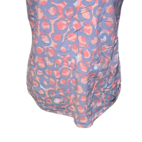Grey’s Anatomy by Barco Circle Pattern Short Sleeve Scrub Top Pockets - Image 3