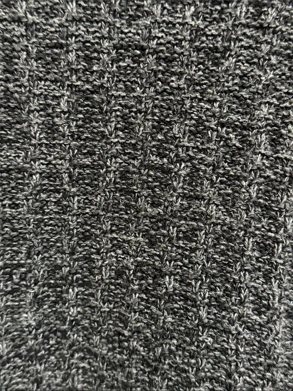 bill blass Vintage Grandpacore Charcoal Waffle-Knit Crewneck Sweater - Image 4