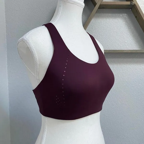 Lululemon Airsupport Sports Bra High Support Purple Burgundy Racerback Gym - Image 2