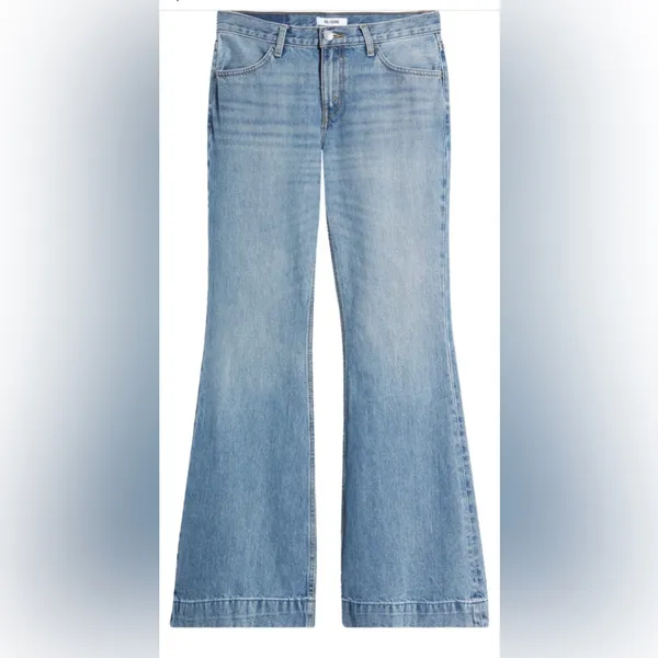 NWT Re/done 70sLow Rise‎ Bell Bottom Jeans Sz 27 - Image 4