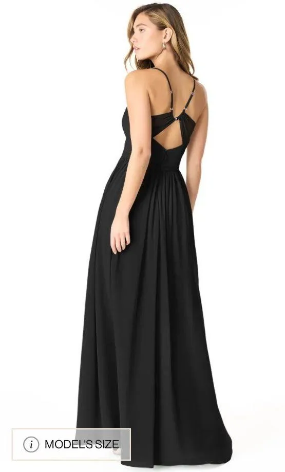 Azazie Cora Black Dress - Image 2