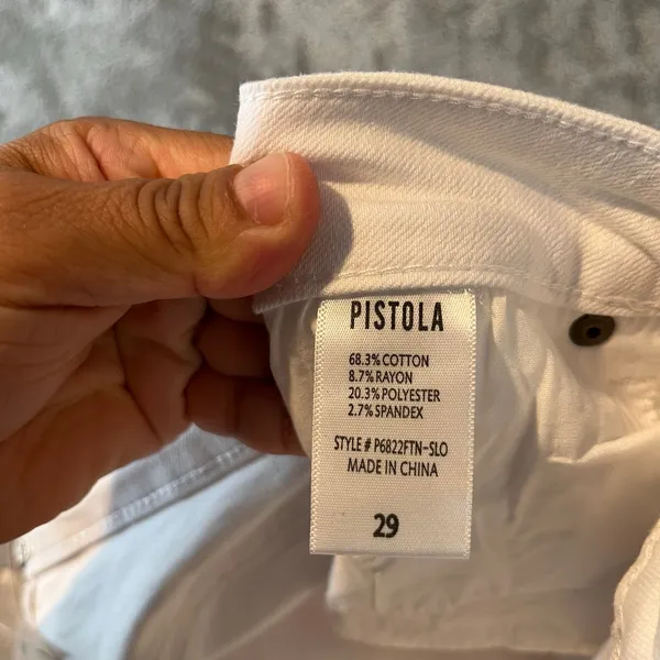 Pistola Jennifer Skinny‎ Jean White Size 29 New - Image 7