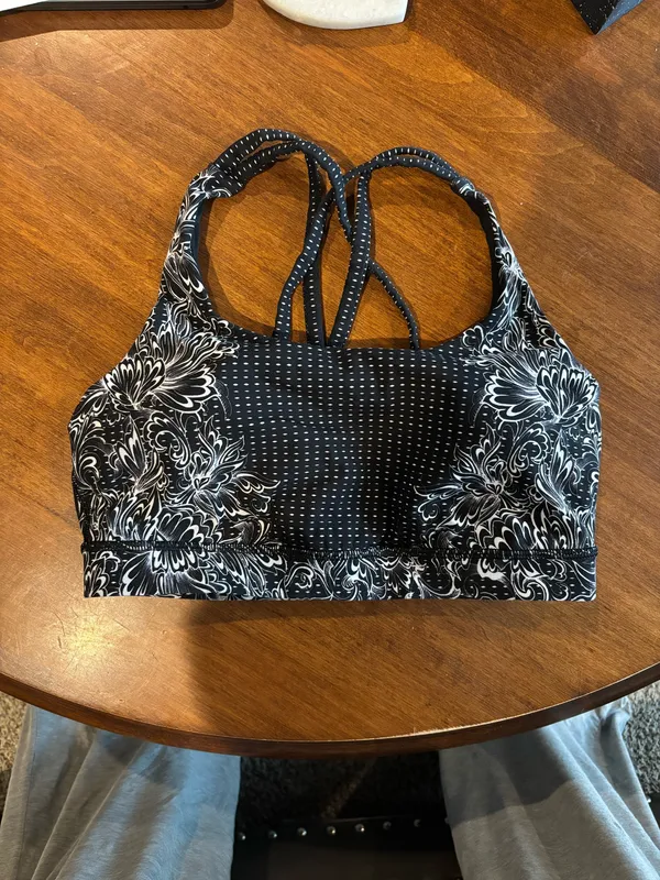Lululemon black and white sports bra 8 - Image 2