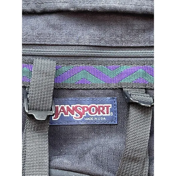 Vintage 90s Jansport Fanny Pack Purple Waist Hiking Belt Bag + 2 Bottle Holders - Image 15