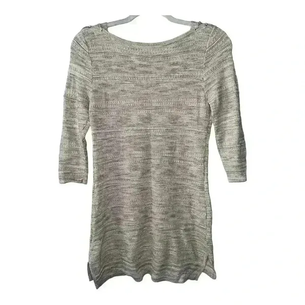 White‎ House Black Market Gold/Tan Tunic Sweater, Small - Image 2