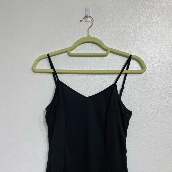 Missguided Black V-Neck Cami Mini Slip Dress Sz 6 NWT - Image 3