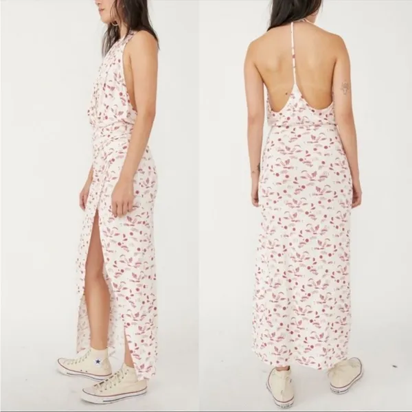NWT Free People Daria jersey t back maxi dress‎ sz L - Image 2