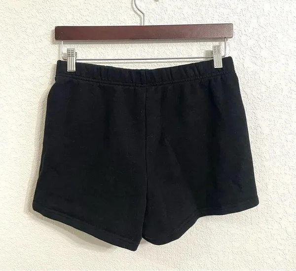 TNA Womems Shorts Black Cozy Fleece Perfect Hi-Rise Sweat Short Size Medium - Image 3