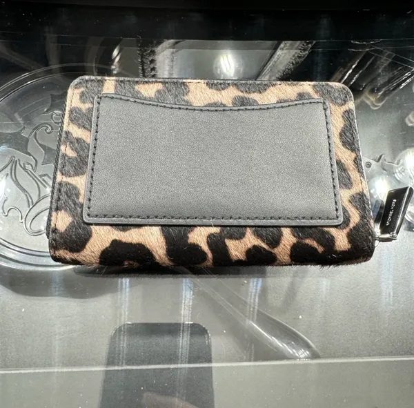 Michael Kors Small Leopard Print Calf Hair Wallet - Image 4
