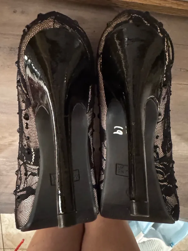 New Madeline Girl lace and rhinestone heels 10 - Image 6
