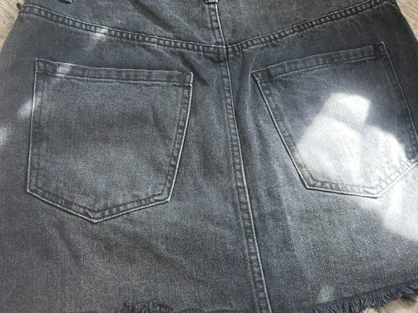 We the Free black denim skirt size 27 - Image 6