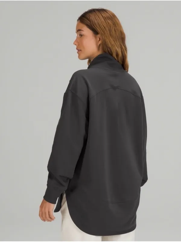 lululemon LA Oversized Long Sleeve Tunic in Dark Gray - Image 2