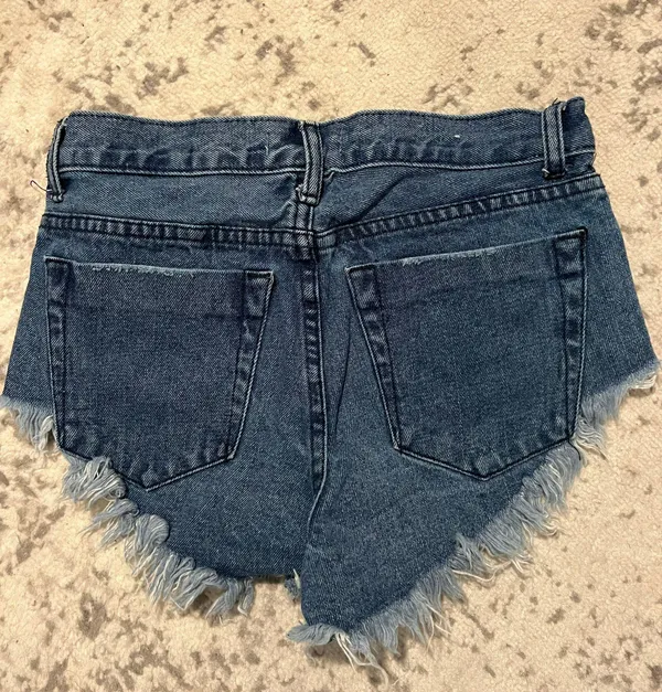 Nasty Gal High Rise Cheeky Jean Shorts - Image 3
