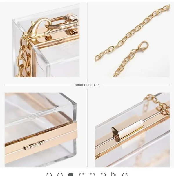 Clear Acrylic Purse - Image 4