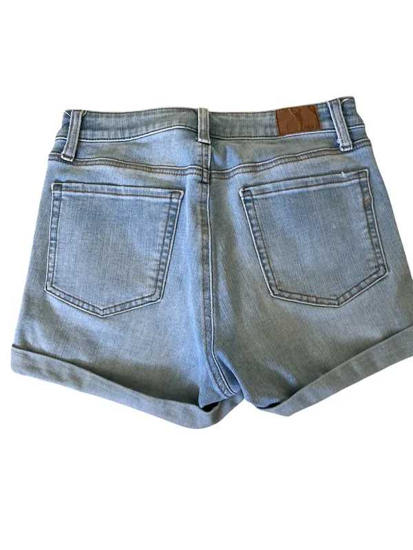 Aero - Light Blue Distressed Denim Shorts 8 - Image 2