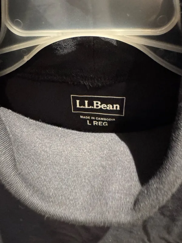 L.L. Bean Black Women's Turtleneck Top Size L - Image 2