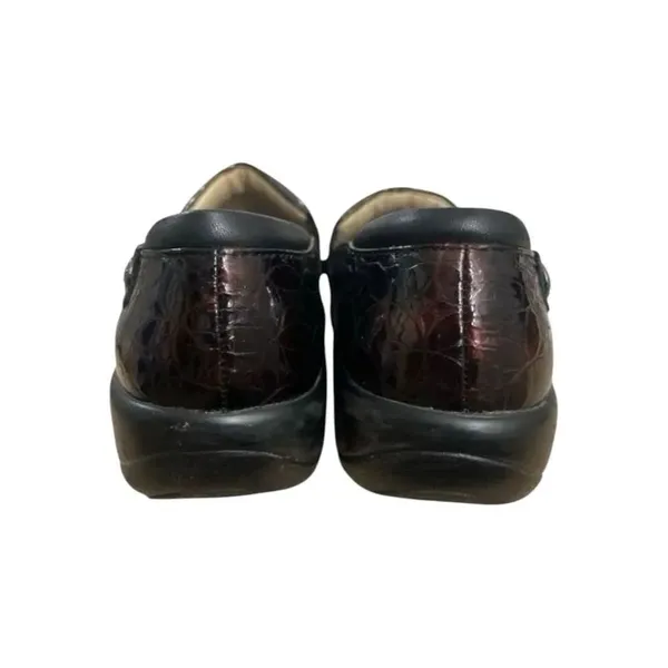 Alegria Keli Work Burgundy Floral Leather Women Clogs Size 37 Slip On - Image 7