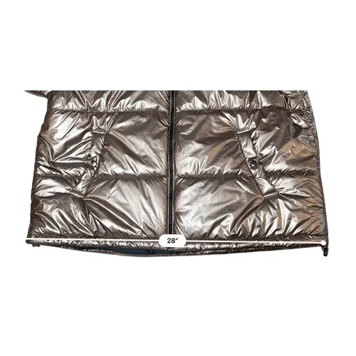 Ava &‎ Viv Plus Size Copper Metallic Puffer Coat 1X NWOT Outerwear Winter - Image 9