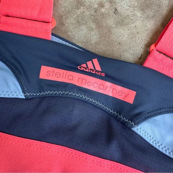 Adidas x Stella McCartney Thick Strap Colorblock Bikini Top Sports Bra Small - Image 5
