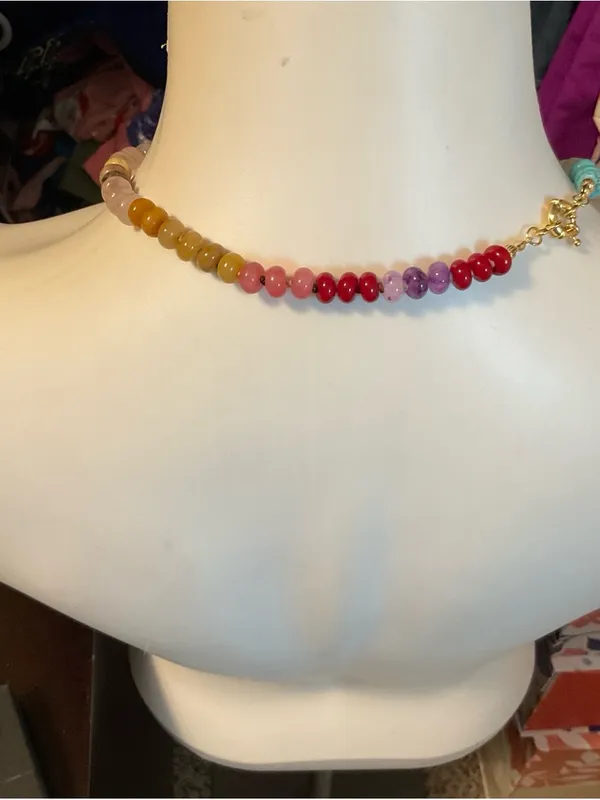 Multicolor Beaded Necklace - Image 4