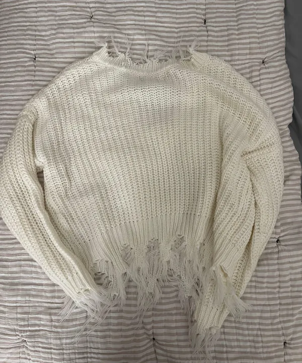 Love Tree Fringe Sweater - Image 4