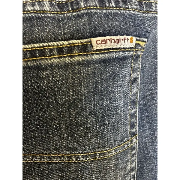Carhartt Rugged Flex Layton Skinny Leg Jeans Slim Fit Size 10 Stretch Denim - Image 4