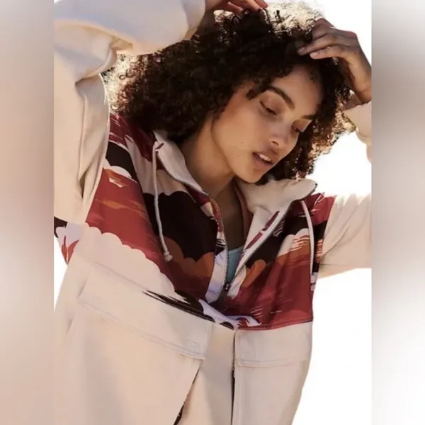 NWOT Free People Movement 1/2 zip Daybreak jacket chai size XS‎ - Image 3