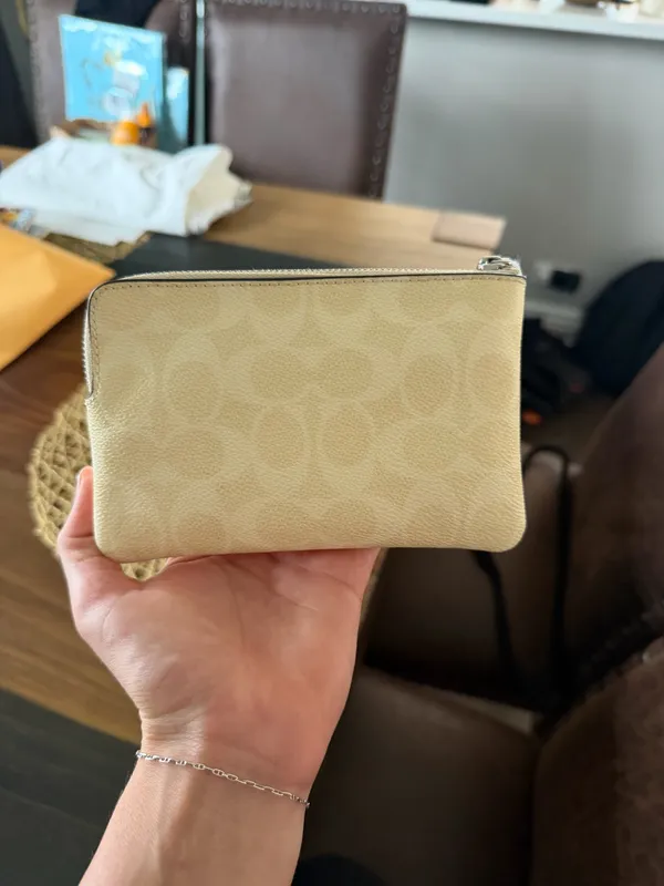 Butter Yellow Coach Wristlet - Image 2
