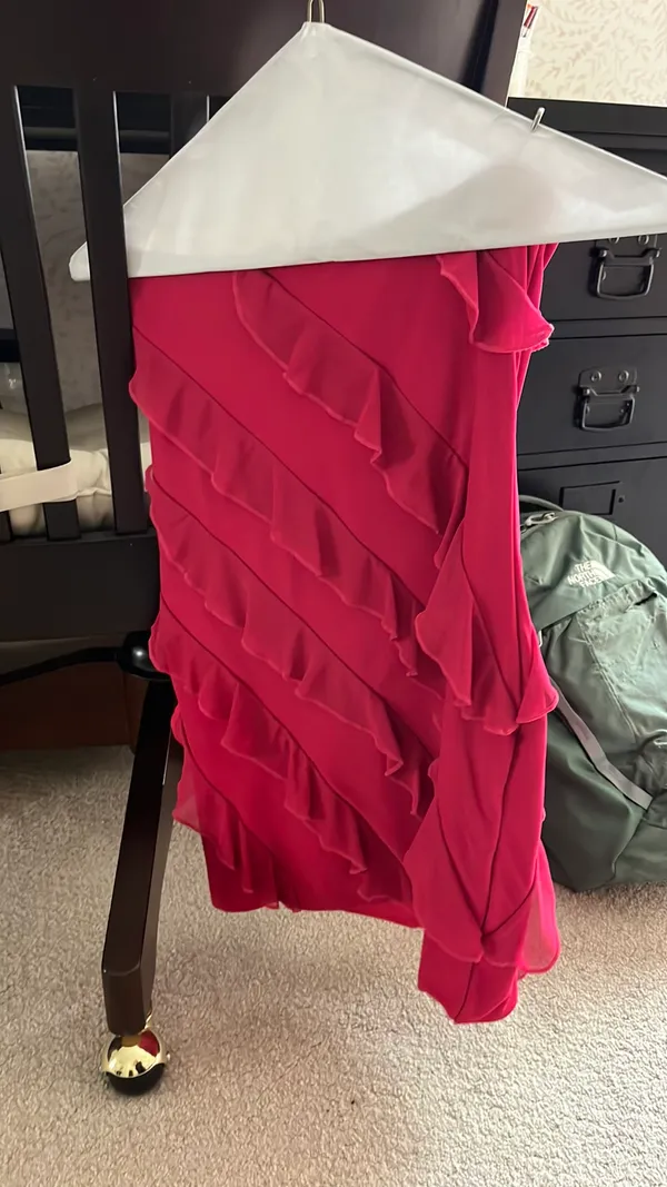 Oh Polly Pink Ruffle Mini Dress - Image 3